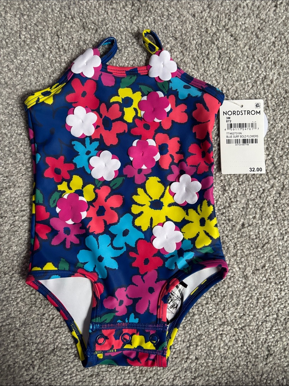 Tucker + Tate Navy Floral One-Piece Swimsuit